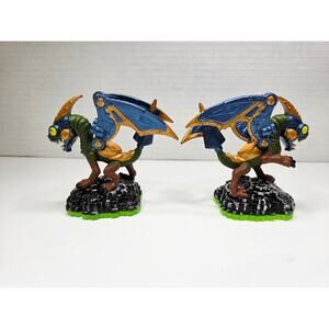 Skylanders Spyro's Adventure Drobot Figure Green Base Tech Lot of 2 Activision